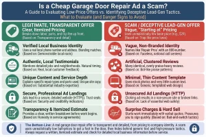 Is a Cheap Garage Door Repair Ad a Scam?